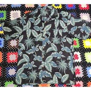 Vintage Silk Hawaiian Shirt Button Up Short Sleeve Men's Medium WTF 141